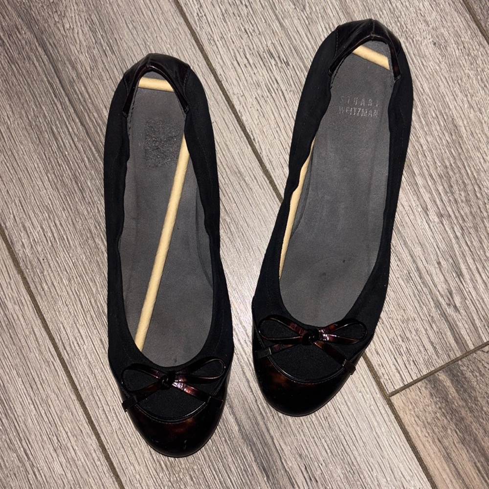 Stuart Weitzman suede kitten heal